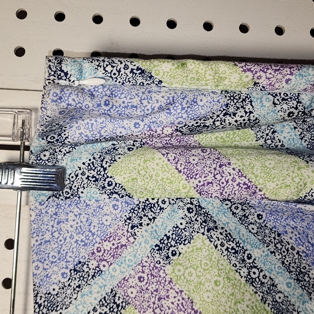 Talbots Size 14 Multi-Colored Geometric Print Lig… - image 2